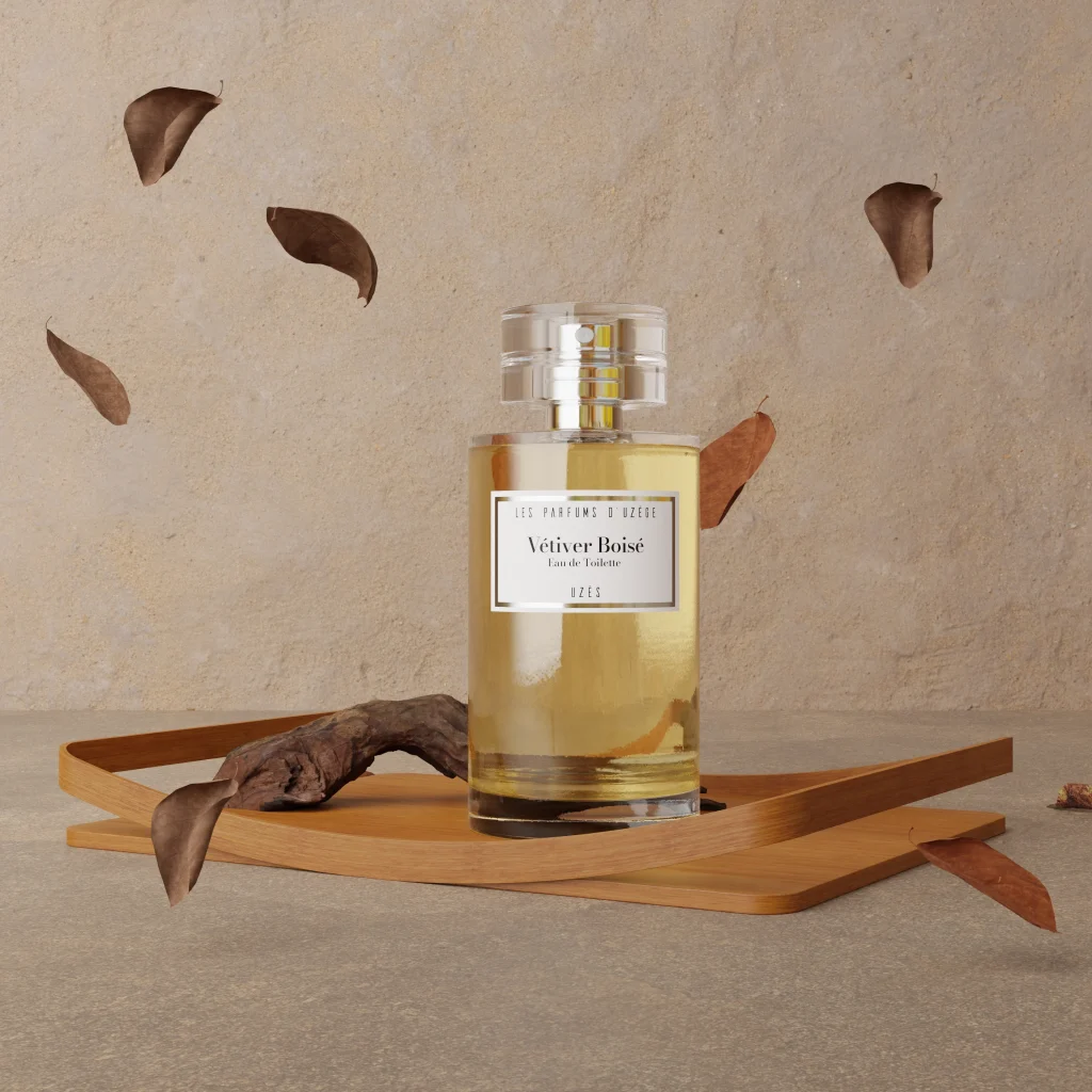 Vétiver Boisé, eau de toilette idéal pour la fête des pères, un parfum boisé et agrume.